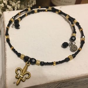 Fleur de Lis Wraparound Choker Necklace⚜️